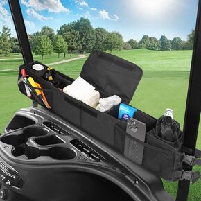 Adjustable Golf Cart Storage Bag, Golf Cart Front Storage Basket