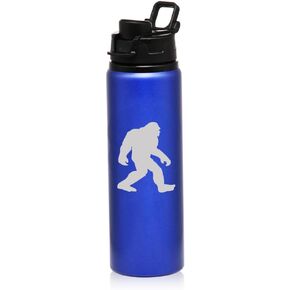 25 oz Water Bottle Sports Travel Mug Bigfoot Sasquatch (Charcoal)