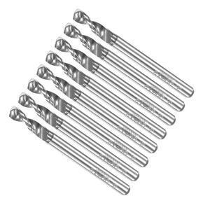 PCB Drill Bits, 2.6mm Diameter 1/8" Shank, Solid Tungsten Carbide Precision Drilling - (Applications: for Print Circuit Board CNC Engraving), 8-Pieces