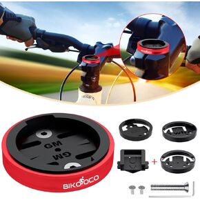 Bike Stem Top Cap Mount - Aluminum Alloy Bicycle Stem Headset Holder Mount for Garmin 25 200 130 500 510 520 520 800 810 820 1000 1030, Wahoo Elemnt, Bryton, Cateye Cycling GPS Computer
