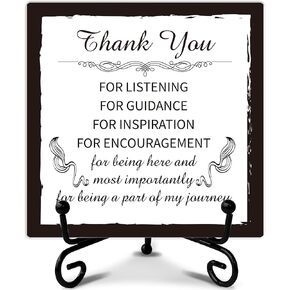 Friends Office Desk Decor, Friendship Gifts for Women Friends, Desk Decorations for Home Office Desk Decor Shelf Decor, Wooden Plaque With Stand-TJ02