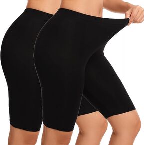 Short Leggings For Women Anti Chafing Shorts For Under Dresses Knee Length Leggings Women 2 Pack