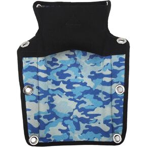 EVGATSAUTO Diving Backrest Pad, Soft Comfortable Diving Backplate Bottom Elastic Storage Bag with Screws for Diver
