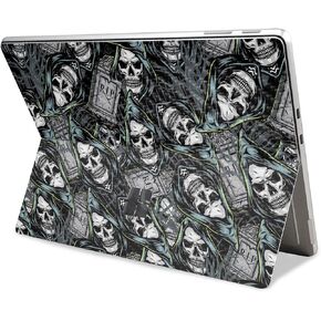 Carbon Fiber Tablet Skin Compatible with Microsoft Surface Pro 11 (2024) - Wall of Death - Premium 3M Vinyl Protective Wrap Decal Cover - Easy to Apply | Crafted in The USA by MightySkins