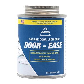 AGS Door-Ease Garage Door Lubricant - 8oz Brush-Top Can, Minimizes Friction, Extreme Temperature Reliability, Noise-Free Operation, Versatile Application