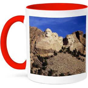 3dRose Mt Rushmore National Memorial, South Dakota, USA Mug, 11 oz, Ceramic