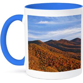 3dRose Mt Pisgah and The Blue Ridge Parkway, North Carolina-Us34 Cha0058-Chuck Haney Ceramic Mug, 11 oz, White