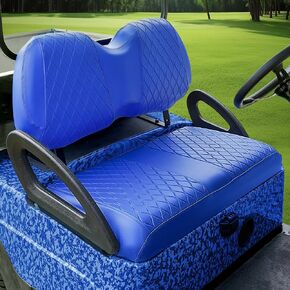 Club Car Precedent Seat Covers, Golf Cart Seat Covers With Newly Diamond Pattern For Club Car Precedent OEM Ordinary Seat Cushion With Vinyl Leather Without Using Gun Nails.