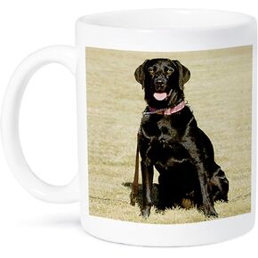 3dRose 3dRose Labrador Retriever - Two Tone Black Mug, 11oz , , Black/White