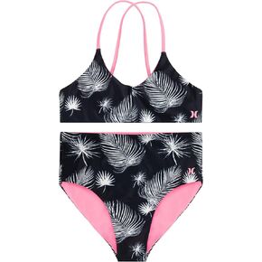 Hurley Girls' High Waisted Bikini 2-Piece Swimsuit
