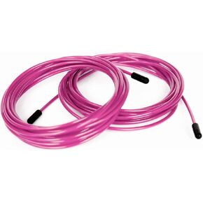 BRANK SPORTS® Pack of 2 Replacement Steel Ropes for all Jump Ropes | Length 12' | 2 Diameters and 7 Colors to Choose From | Replacement Bindings Included | Ideal for Advanced to Double Under