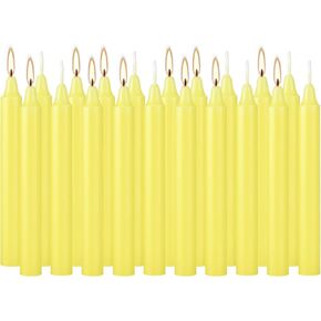 20pcs 4-inch Taper Candles Smokeless Long Burning Candles for daily, Wedding,Christmas Table,Fireplac (black)