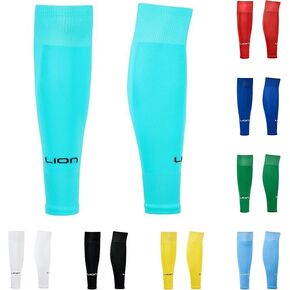 Soccer Sock Leg Sleeves To Accompany Grip Socks - Fits Over Calf/Shin Guards - Variety Of Colours