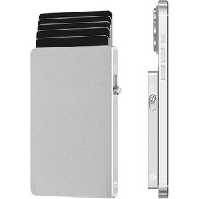 Magnetic Card Holder for Magsafe Wallet,Metal Magnetic Card Holder,Slim Wallet Phone Wallet,Pop Up Wallet,Phone Wallet Compatible with iPhone 15/14/13/12 Series and Other All Type Phone