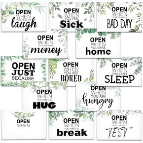 Colorful Open When Envelopes, Romantic Long Distance Relationship Gift for Teen Student Couples, University Self Care Package Go to School Friendship Gift, Leaving Home 16 Envelope Kit Gift -02