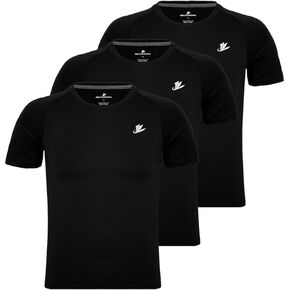 DEVOROPA Youth Boys Compression Shirt Short Sleeve Football Baseball Undershirt Quick Dry Sports Baselayer