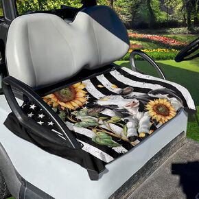 Starry Sky Cats Pattern Golf Cart Seat Cover for Summer, Universal Golf Cart Seat Towel/Blanket for Club Car EZGO Yamaha, Soft, Machine Washable