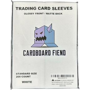 – Standard Size Trading Card Sleeves – Glossy Front Matte Back – 200 Pack (Clear) in Saudi Arabia