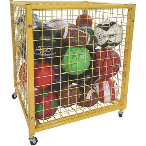 Champion Sports Locking Ball Storage Locker with Wheels
