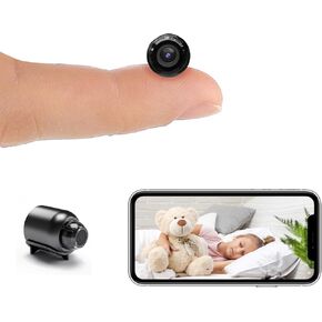 New Smallest Wireless WiFi Camera,HD1080P Mini Camera,Small Security Camera,Portable Smart Home Baby Monitor Camera with Night Vision,Motion Detection,Cloud Storage for Security with iOS Android APP in Kuwait