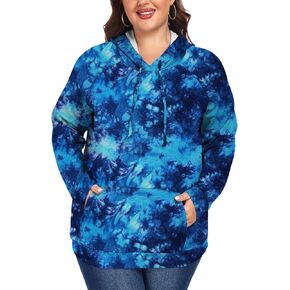 Plus Size Hoodies for Women Long Sleeve Pullover Shirts Drawstring Tops XL-5XL
