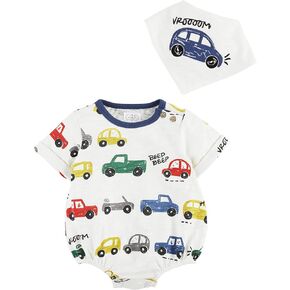 Mud Pie baby-boys Car Bubble & Bib Set