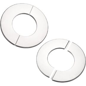 uxcell Wall Split Flange, Stainless Steel Round Escutcheon Plate for 70mm Diameter Pipe 2Pcs