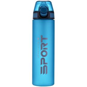 Gym Sports Water Bottle with Straw Quick & Easy Hydration (Dark Green)