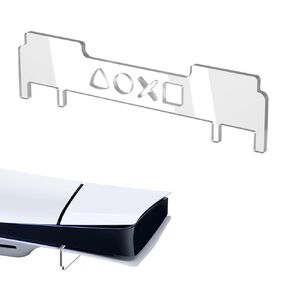 Horizontal Stand for PS5 Slim Console, Transparent Acrylic Support Stand for PS 5 Horizontal Cooling Stand Accessories Base Cooling Stand Attachment for Gaming Console