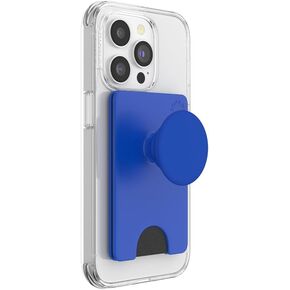 PopSockets Phone Wallet with Expanding Phone Grip, Phone Card Holder, Into The Woods - Cobalt