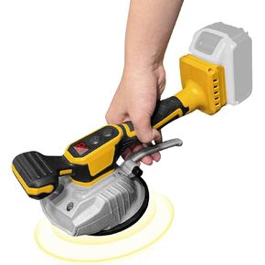 Tile Vibration Leveling Machine With A Kitbox, for Dewalt 20V Max Battery, Portable 5'' Suction Cup Tiler Vibrator Tool with 8 Adjustable Speed,Digital Display for Floor,Tile,Wall,Thick Glass