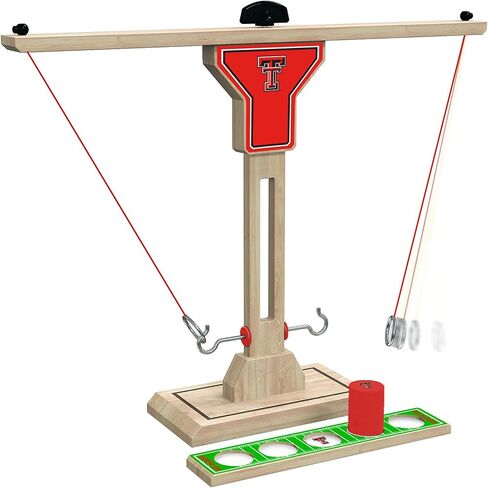 Wild Sports NCAA Wooden Ring Swing Battle - Head-to-Head Ring Toss Hook & Ring Game for College Football Fans in Kuwait