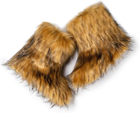 Faux Fur Snow Boots - Smooth Fuzzy Boots, Cold-Weather Boots, Women's Winter Soft and Fluffy Touch Boots, Outdoor Durable Flat Warm Boots in Saudi Arabia