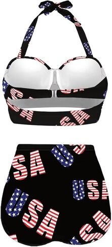 Veniyate Womens Two Piece Swimsuits High Waisted Bikini Set Tummy Control Halter Ruched Bathing Suits in Saudi Arabia