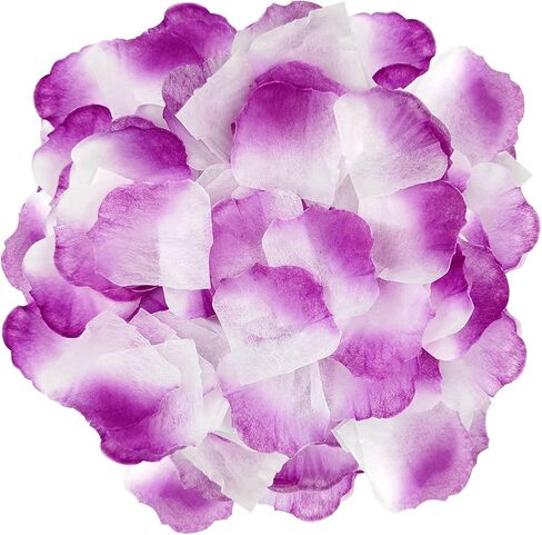 500 Pcs Rose Petals, Artificial Rose Flowers, Silk Rose Petals for Bedroom, Wedding, Confession, Engagement Decorations (500, White) in Saudi Arabia