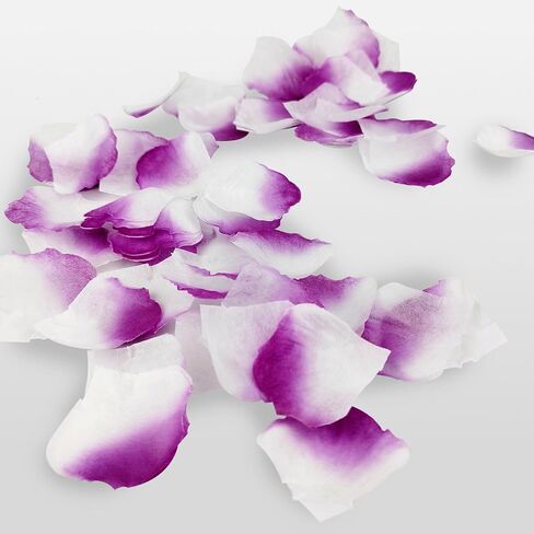 500 Pcs Rose Petals, Artificial Rose Flowers, Silk Rose Petals for Bedroom, Wedding, Confession, Engagement Decorations (500, White) in Saudi Arabia