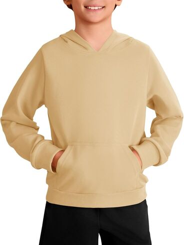 Haloumoning Boys Fashion Hoodies Kids Long Sleeve Hooded Sweatshirts with Kangaroo Pocket 5-14 Years in Saudi Arabia