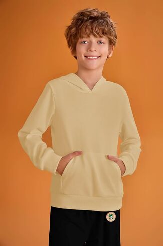Haloumoning Boys Fashion Hoodies Kids Long Sleeve Hooded Sweatshirts with Kangaroo Pocket 5-14 Years in Saudi Arabia