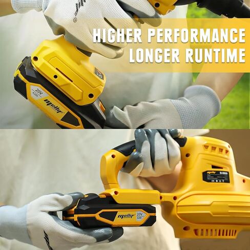 مجموعة شاحن Mellif مع بطارية M20، متوافقة مع أدوات وبطاريات DeWalt & Mellif 20 فولت، وبطارية ليثيوم أيون 20 فولت 4.0 أمبير في الساعة وشاحن مدمج للشحن السريع (إدخال 110 ~ 240 فولت) | شاحن يو اس بي 5 فولت 2 أمبير in Kuwait