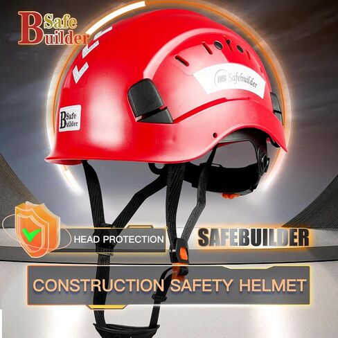 CR06 Construction Safety Helmet ABS Hard Hat Adjustable Ventilation System Hardhats Industrial Work Head Protection for Men Certified ANSI/ISEA Z89.1 in Kuwait