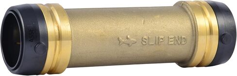 SharkBite 1 Inch Slip Coupling, Push to Connect Brass Plumbing Fitting, PEX Pipe, Copper, CPVC, PE-RT, HDPE, U3020LFA in Saudi Arabia