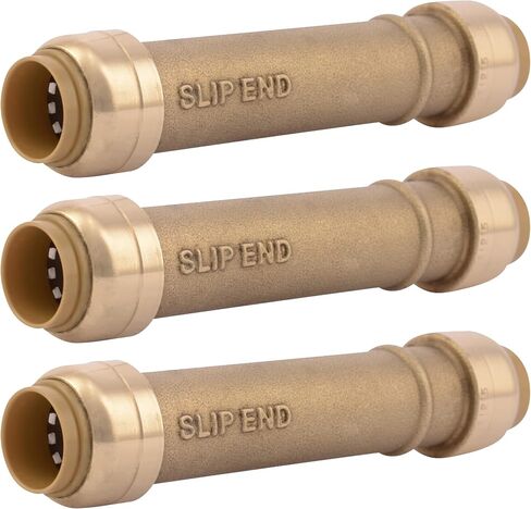 SharkBite 1 Inch Slip Coupling, Push to Connect Brass Plumbing Fitting, PEX Pipe, Copper, CPVC, PE-RT, HDPE, U3020LFA in Saudi Arabia