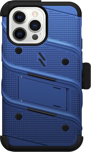 ZIZO Bolt Bundle for iPhone 14 Pro Max (6.7) Case with Screen Protector Kickstand Holster Lanyard - Black in Kuwait