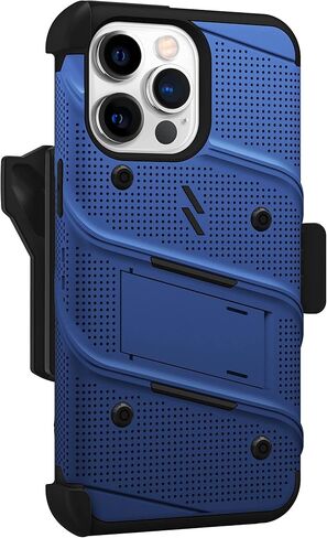 ZIZO Bolt Bundle for iPhone 14 Pro Max (6.7) Case with Screen Protector Kickstand Holster Lanyard - Black in Kuwait
