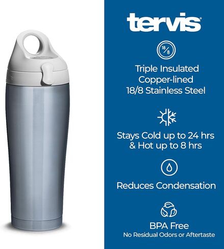 كوب Tervis ذو الجدران الثلاثية لجامعة أريزونا وايلد كاتس المعزولة يحافظ على المشروبات باردة وساخنة، 30oz - الفولاذ المقاوم للصدأ، الحرم الجامعي in Saudi Arabia
