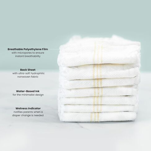 PARASOL Clear+Dry Disposable Diapers | RashShield Protection, Leakproof Design, Hypoallergenic | Size 2, (10-18 lbs) 72 Count in Saudi Arabia