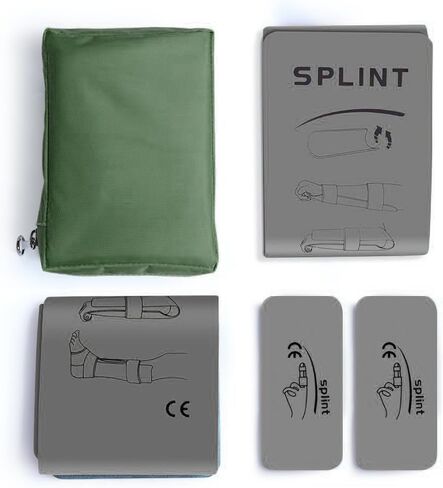 Splints -Medical Splint Roll Fold Finger Splint 3 Piece for Neck, Leg, Knee, Foot, Wrist, Hand, Arm Injuries … (Orange) in Saudi Arabia