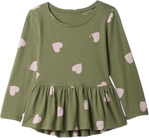 GAP Baby Girls' Long Sleeve Peplum Tee in Saudi Arabia