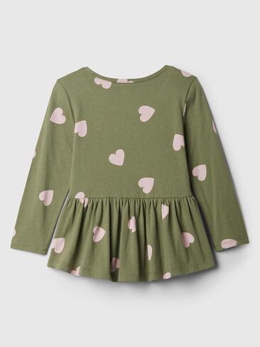 GAP Baby Girls' Long Sleeve Peplum Tee in Saudi Arabia