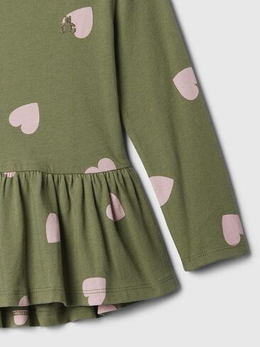 GAP Baby Girls' Long Sleeve Peplum Tee in Saudi Arabia